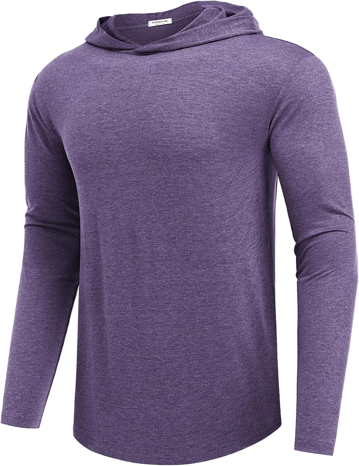 PINSPARK Sudaderas ligeras con capucha tipo pullover para hombres, manga larga, sudadera con capucha para golf, gimnasio, entrenamiento, sudadera atlética