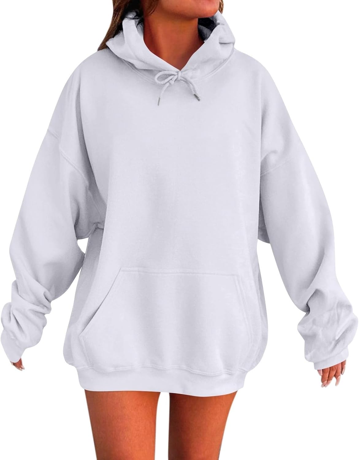 Sudaderas con capucha de gran tamaño para mujer, chaquetas de invierno 2026, ropa Y2K, lindas sudaderas con cuello redondo, sudaderas de moda