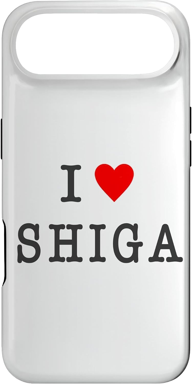 アイラブ・SHIGA 滋賀（I Love ハート）【47都道府県】ジモティ プレゼント お土産 面白 スマホケース iPhone 14 Plus 用