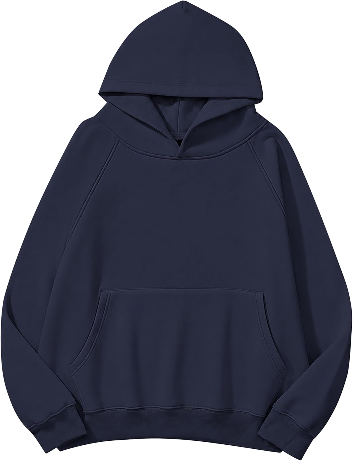 Lauweion - Sudaderas con capucha básicas de forro polar para mujer, con estampado de letras, manga larga, bolsillo canguro, hombros caídos, estilo holgado