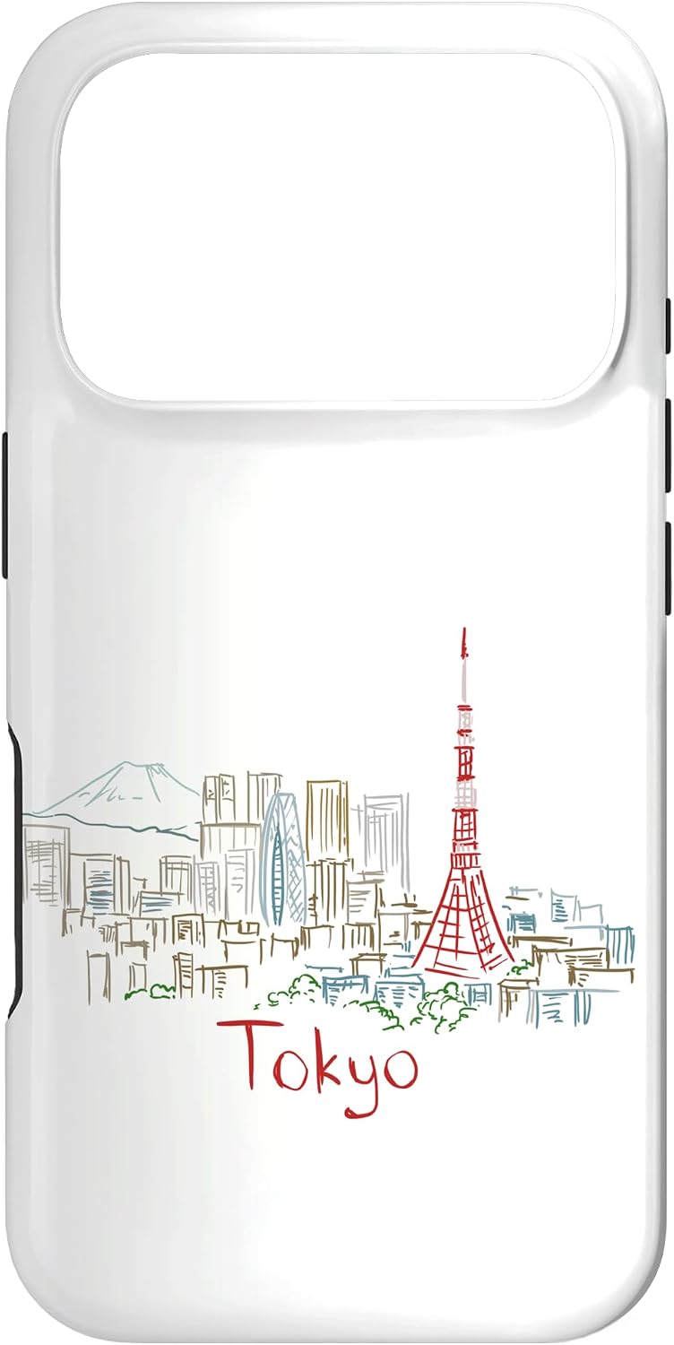 東京 日本 旅行 お土産 パノラマ 都市 ランドマーク ギフト スマホケース iPhone SE (2020) / 7 / 8 用