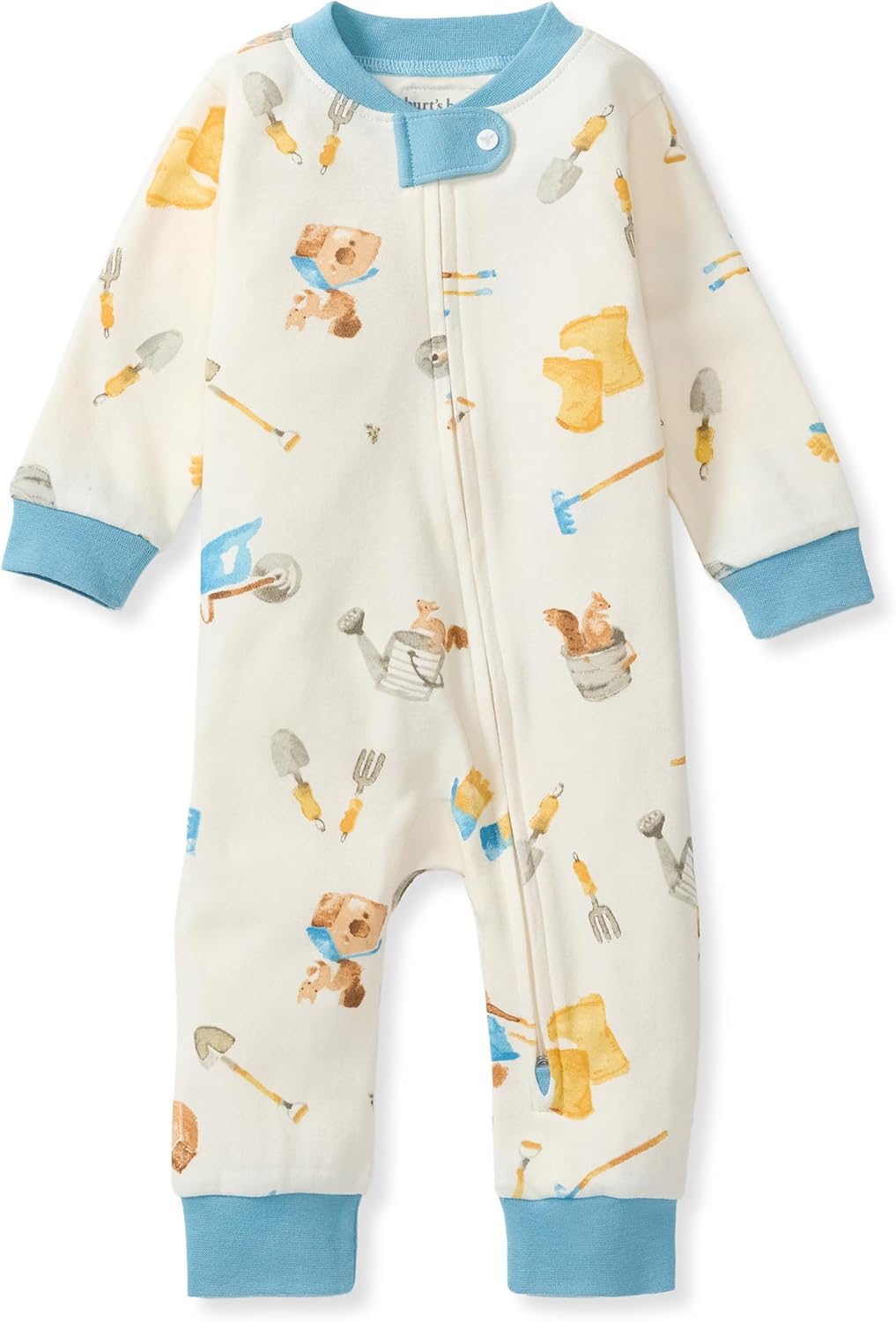 Burt's Bees Baby Pijama unisex para dormir y jugar, pijama de una pieza con cremallera sin pies | Soft organic cotton footed sleep & play features a loose, relaxed fit and 2-way zipper for easy nighttime changes