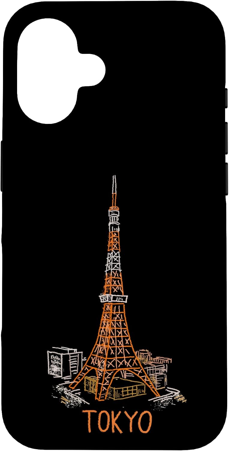 Tokyo Tower Japan Travel Souvenir City Landmark Gift Smartphone Case for iPhone 15 Plus