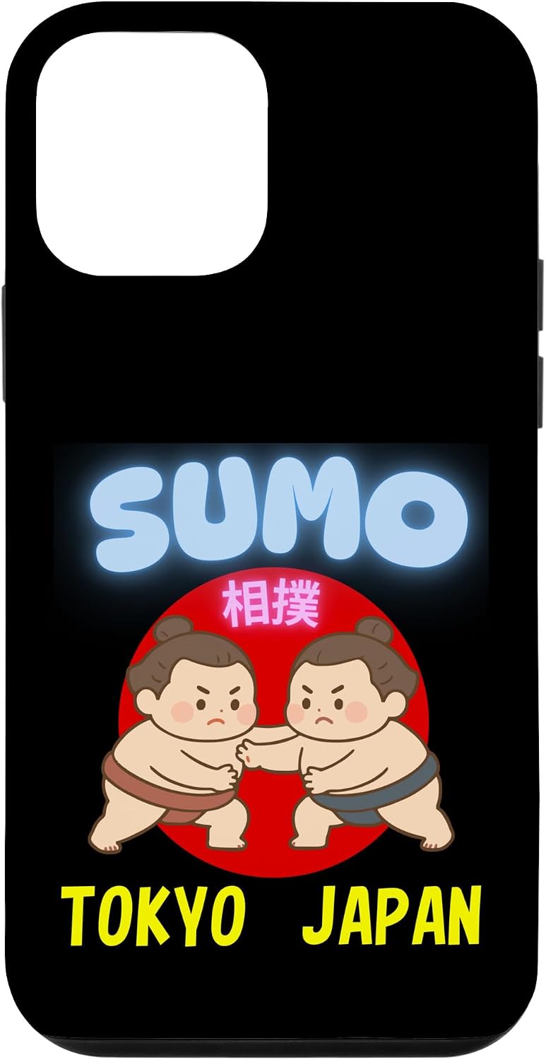 かわいい 相撲 日本 東京 お土産 カワイイスタイル デザイン スマホケース iPhone 14 Plus 用