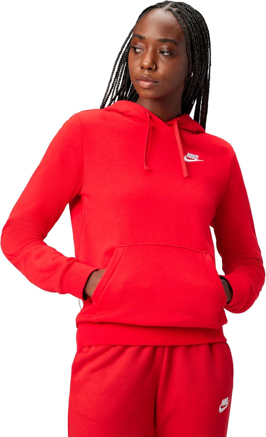 Nike Sudadera con Capucha de Forro Polar Pullover Sportswear Club para Mujer