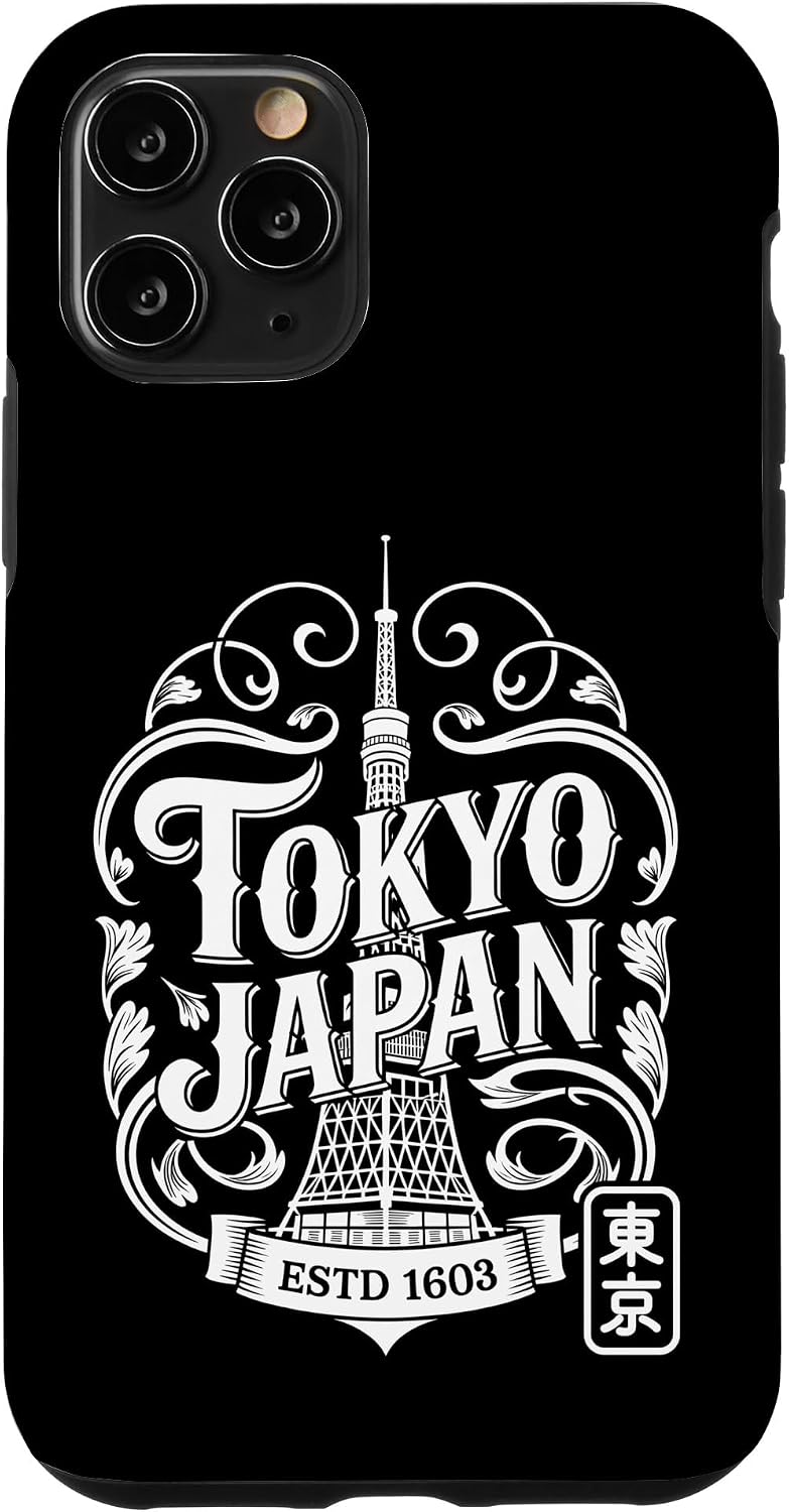 東京タワージャパン ヴィンテージ 旅行 アニメ 漢字 お土産 スマホケース iPhone 17 用