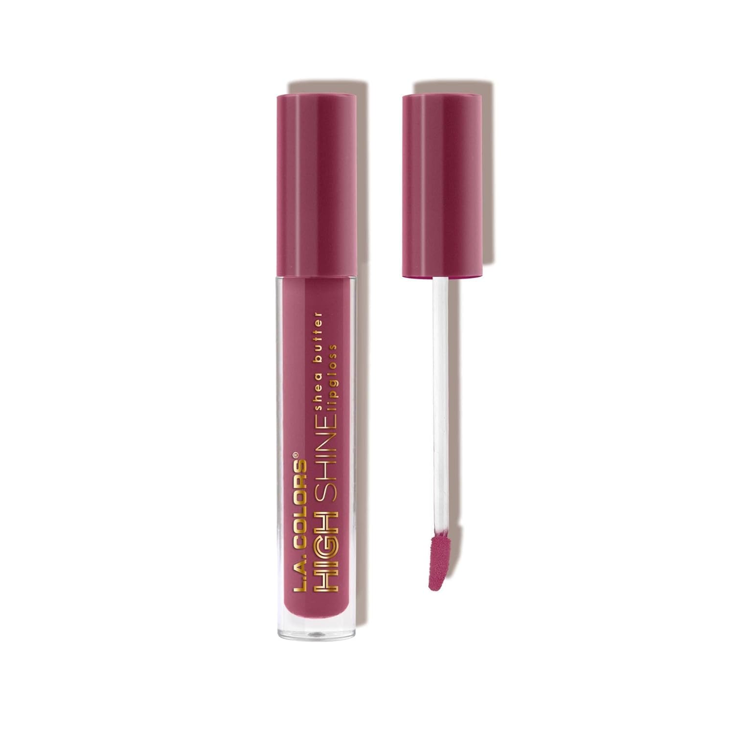Manteca de Karité Lip Gloss de lato brillo L.A. Colors, de 0,14 onza, Transparente