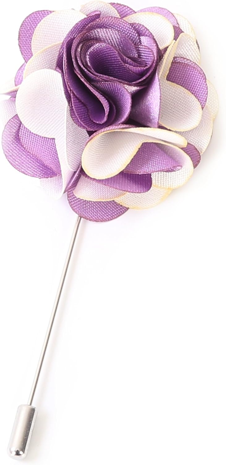 Flairs New York Esenciales del Caballero Premium Broche de Solapa de Flor Hecho a Mano
