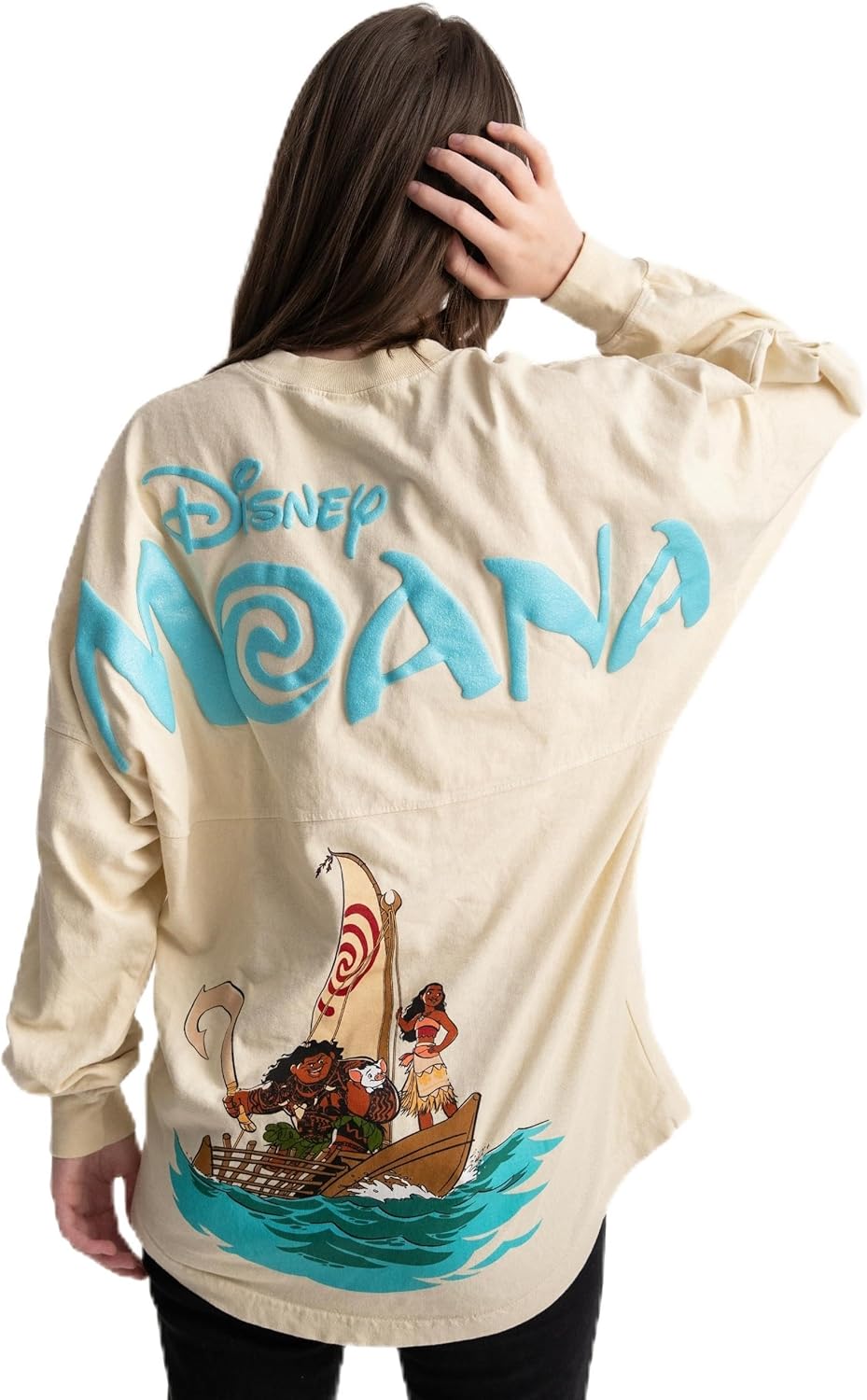 Spirit Jersey Disney Princess Collection, Talla Oversized, Unisex, Camisa Pullover de Manga Larga, Algodón 100% Grueso Preencogido