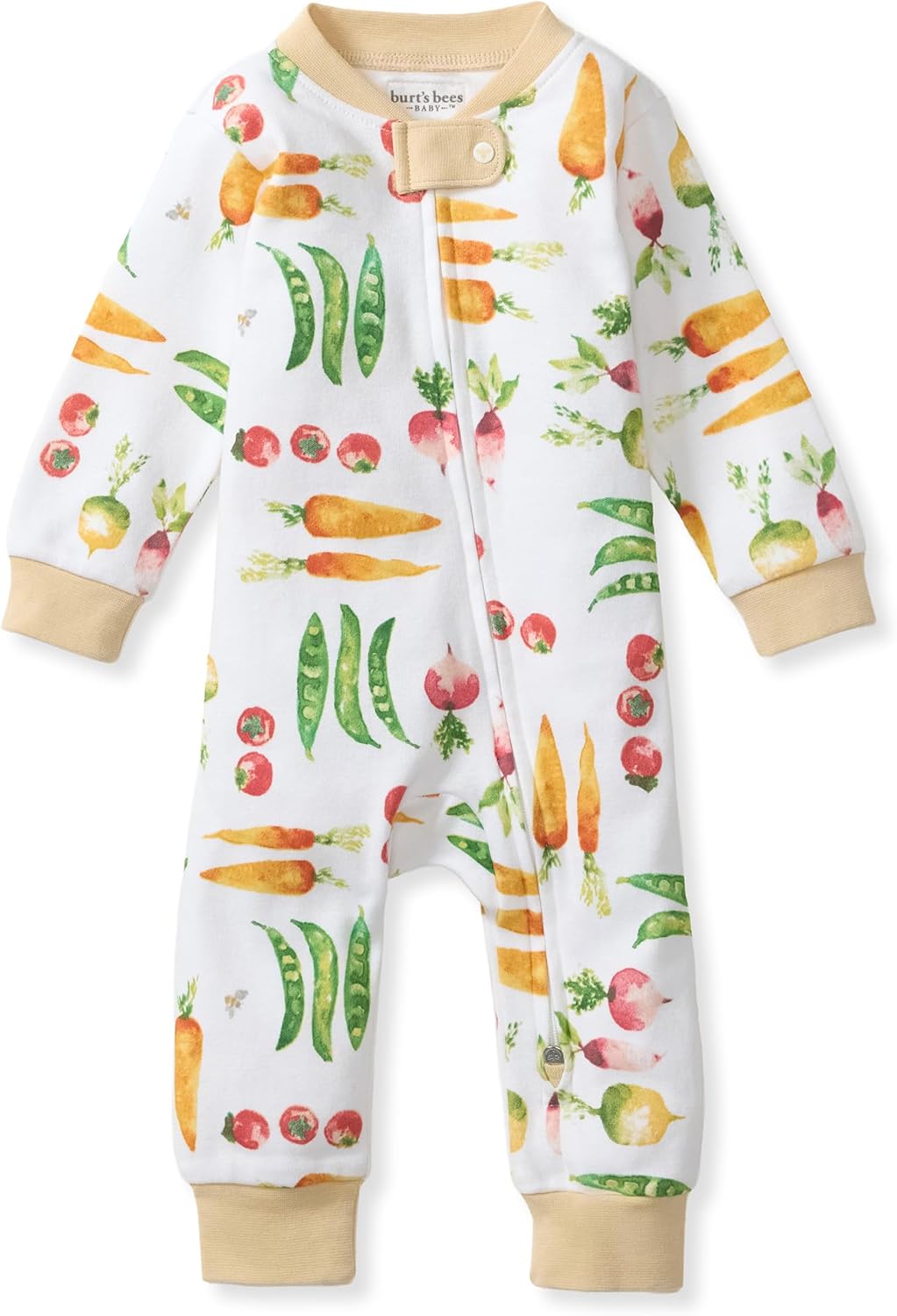Burt's Bees Baby Pijama unisex para dormir y jugar, pijama de una pieza con cremallera sin pies | Soft organic cotton footed sleep & play features a loose, relaxed fit and 2-way zipper for easy nighttime changes