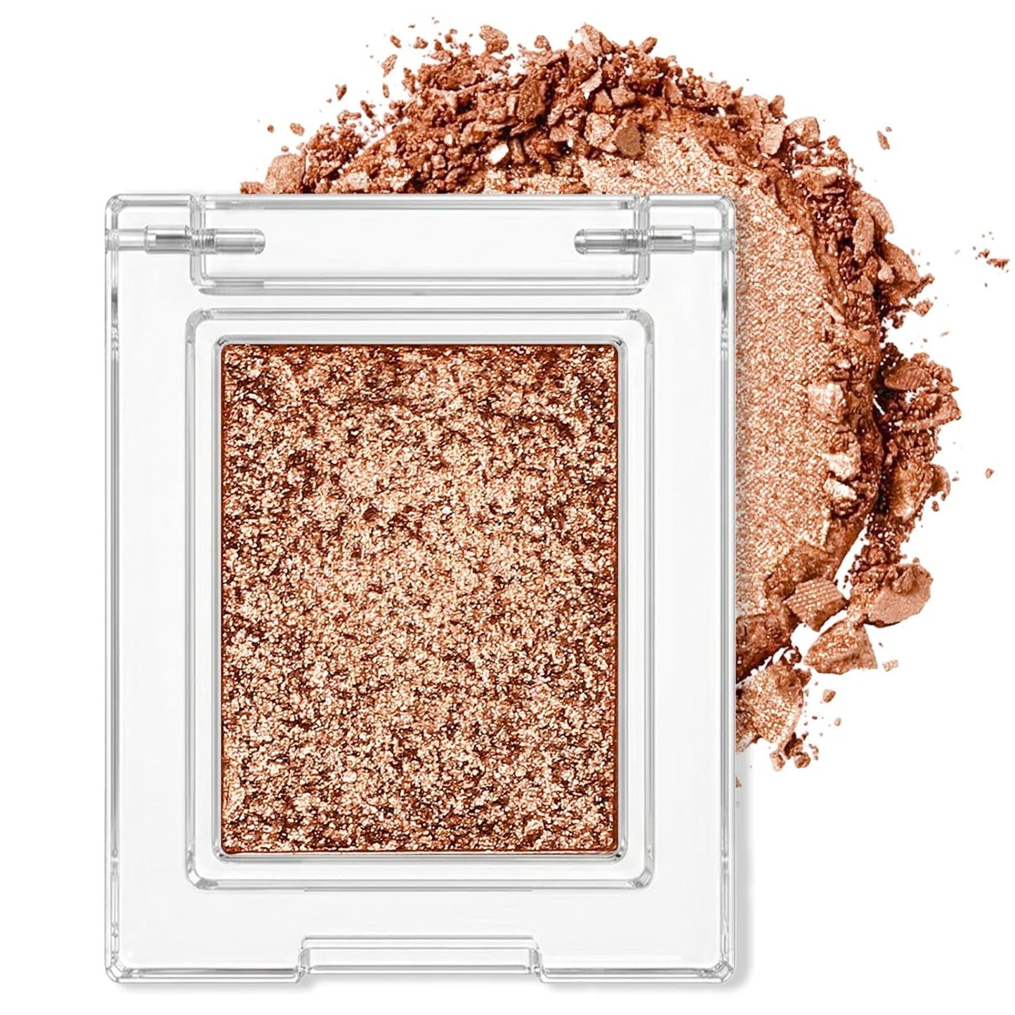 Erinde Paleta de sombra de ojos mate marrón individual, sombra de ojos de terciopelo maquillaje natural compacto en polvo, maquillaje de ojos de larga duración, ultra mezclable, color pigmentado