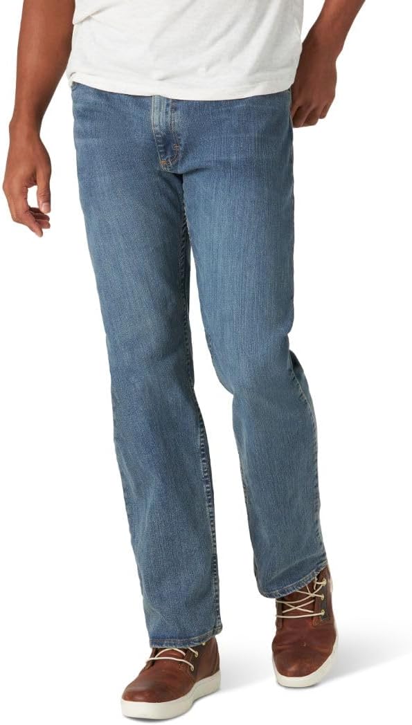 Wrangler Authentics - Jeans de ajuste estándar y pretina Comfort Flex, para hombre