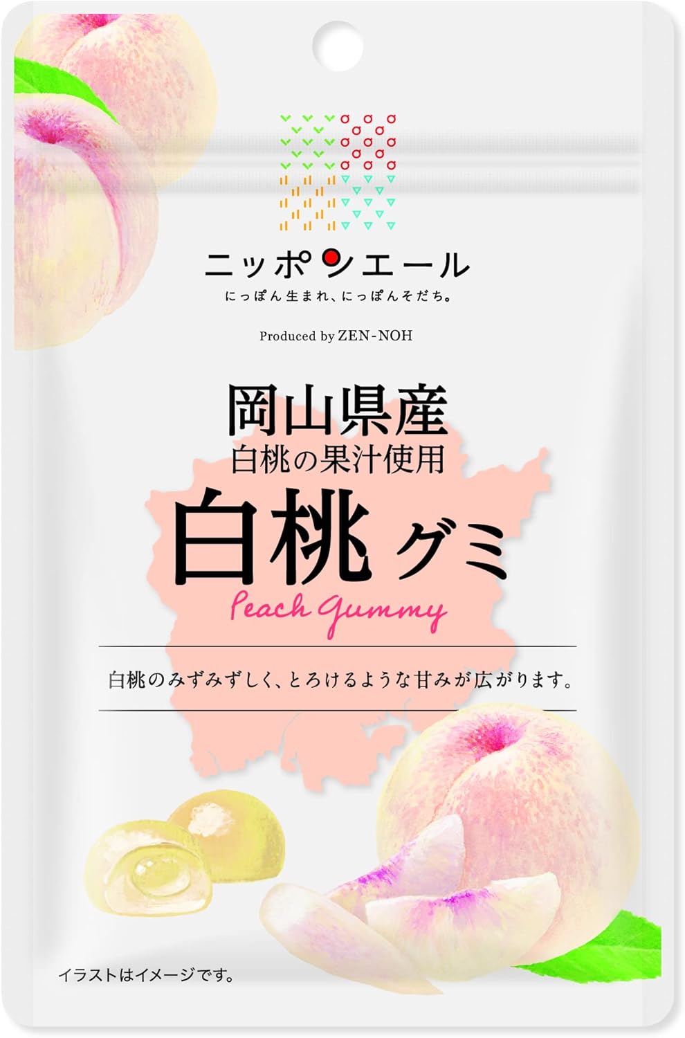 Montoir Zenno Iwate Prefecture Mountain Grape Gummy, 1.4 oz (40 g) x 10 Bags