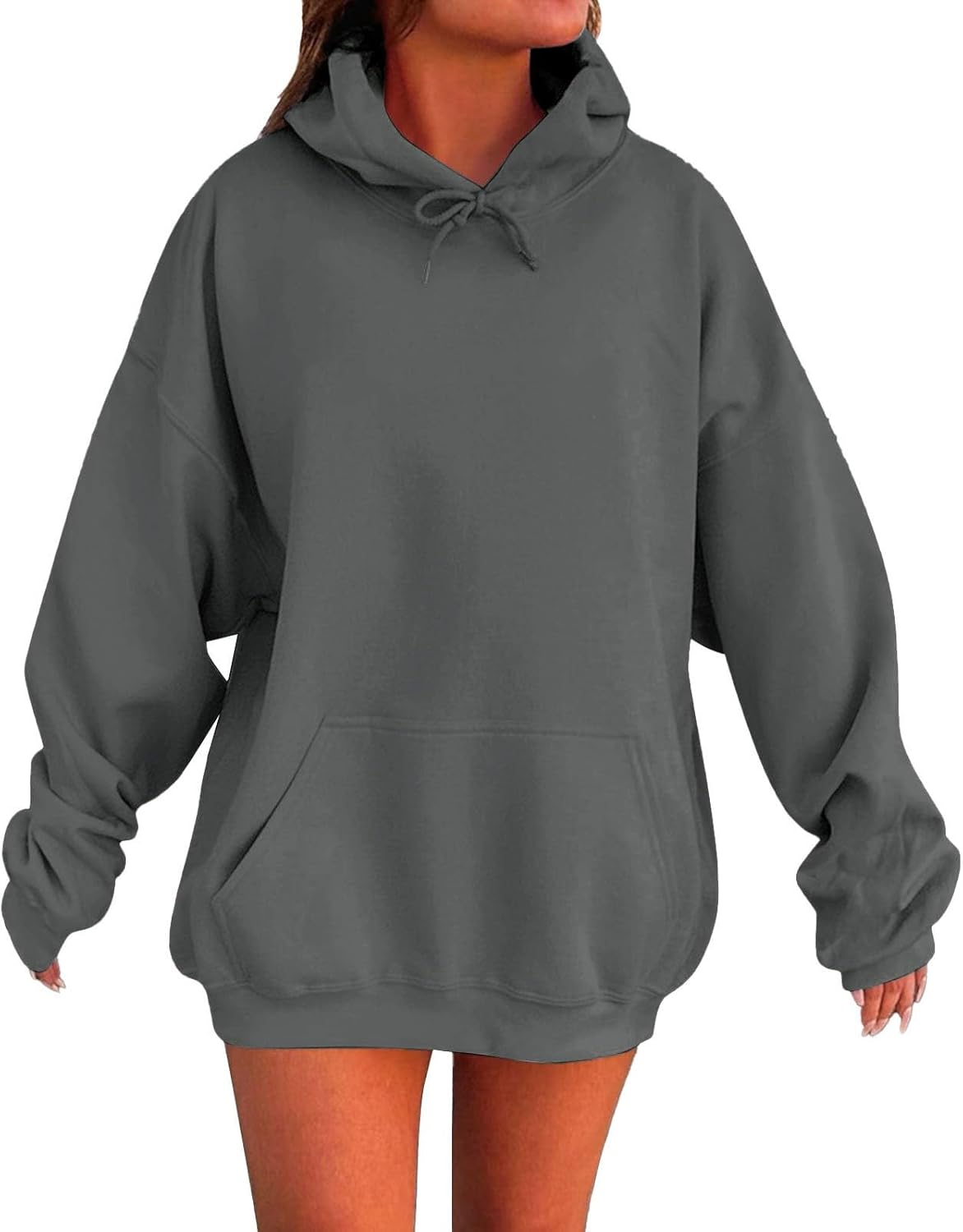 Sudaderas con capucha de gran tamaño para mujer, chaquetas de invierno 2026, ropa Y2K, lindas sudaderas con cuello redondo, sudaderas de moda