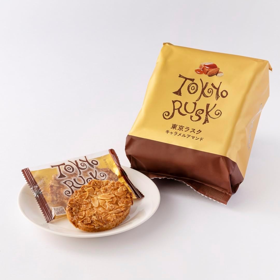 Tokyo Rusk Garlic from Aomori Prefecture, Pack of 8, Adult Snacks for Beer and Wine, Thick Butter and Garlic Flavor, Gift, Present