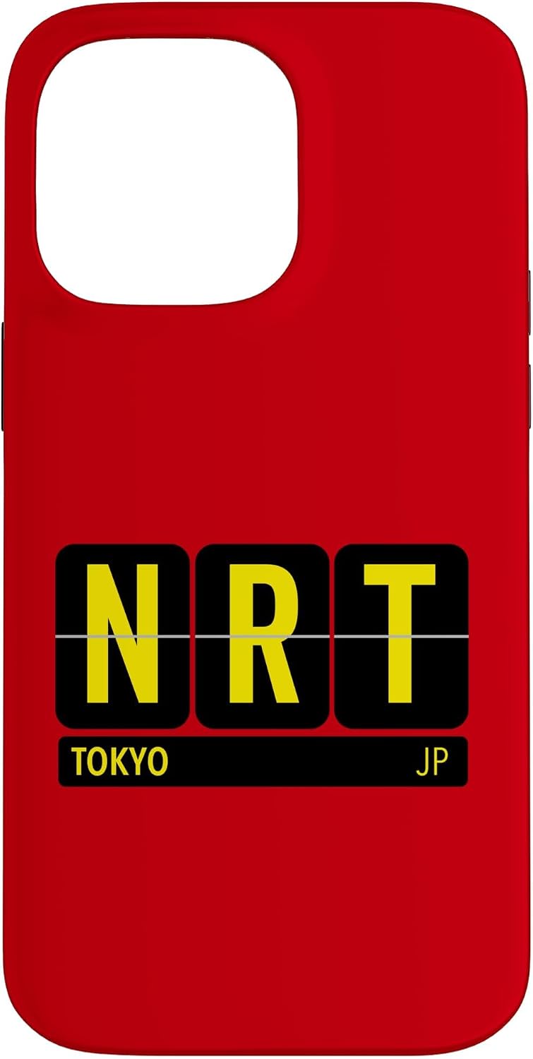 NRT 東京 日本 旅行 お土産 イエロー文字 スマホケース iPhone 11 用