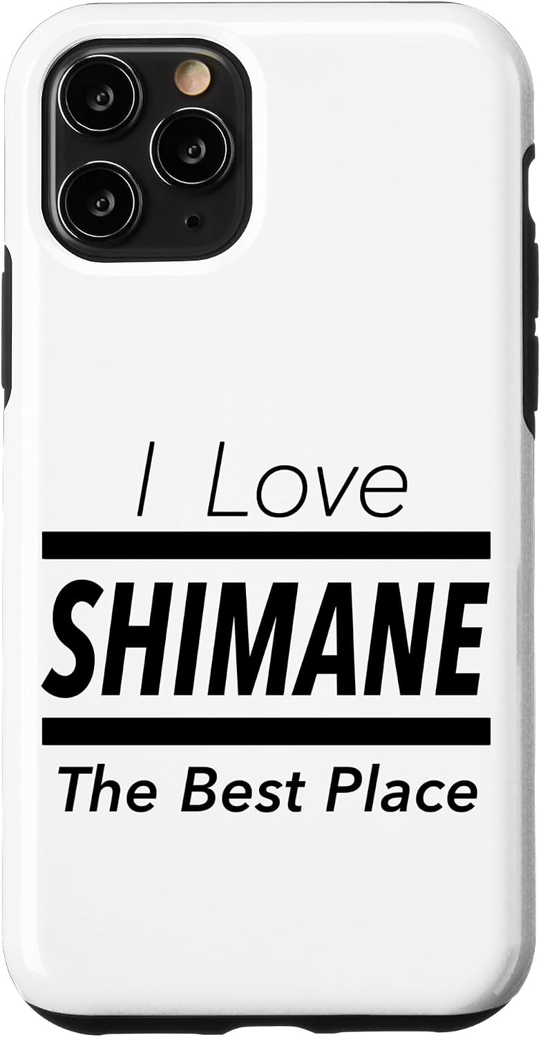 iPhone 14 I Love Shimane (I Love) JIMO-T [47 Prefectures] Jimoti Local Love Goods Travel Souvenir Funny Smartphone Case