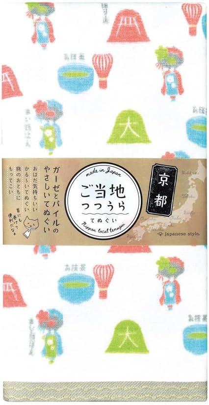Nissen Shoko Japanese Style Local Tutoraura Tenugui Wind Towel, Tokyo 1. TU-719
