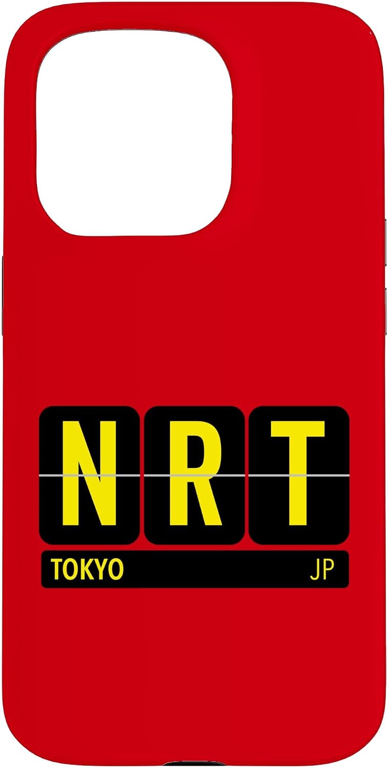 NRT 東京 日本 旅行 お土産 イエロー文字 スマホケース iPhone 11 用