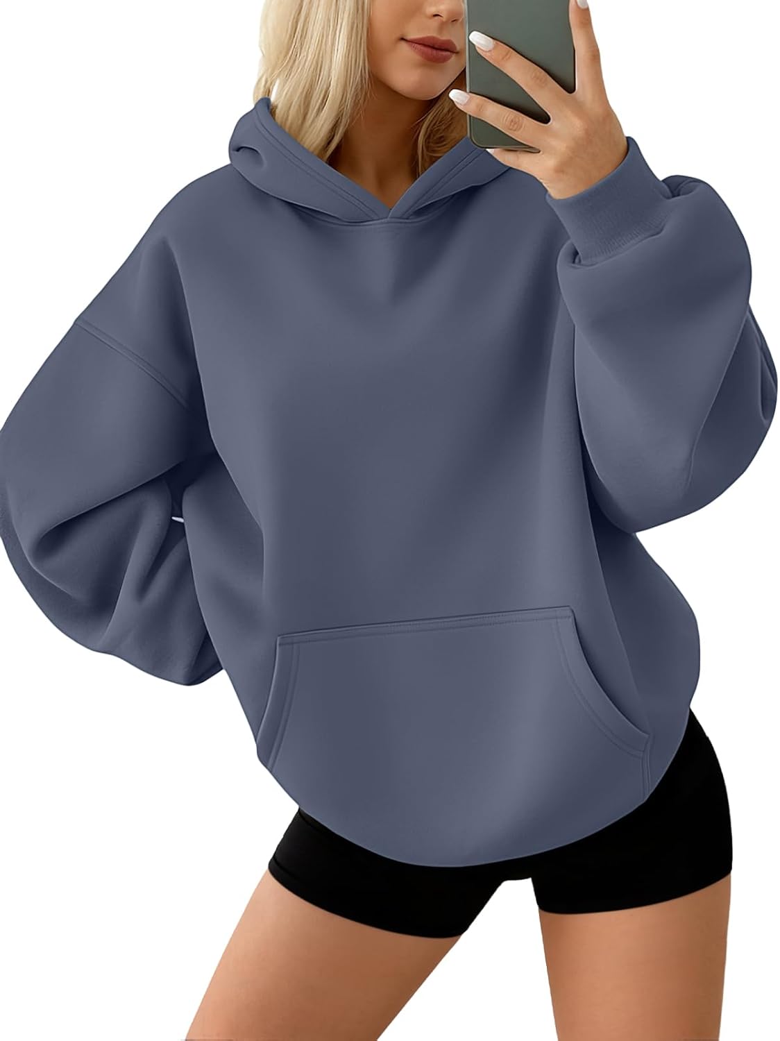 AUTOMET Sudaderas con capucha de forro polar de gran tamaño para mujer, ropa de otoño | Trajes de moda 2026 Suéteres casuales Ropa de invierno Y2k con bolsillos
