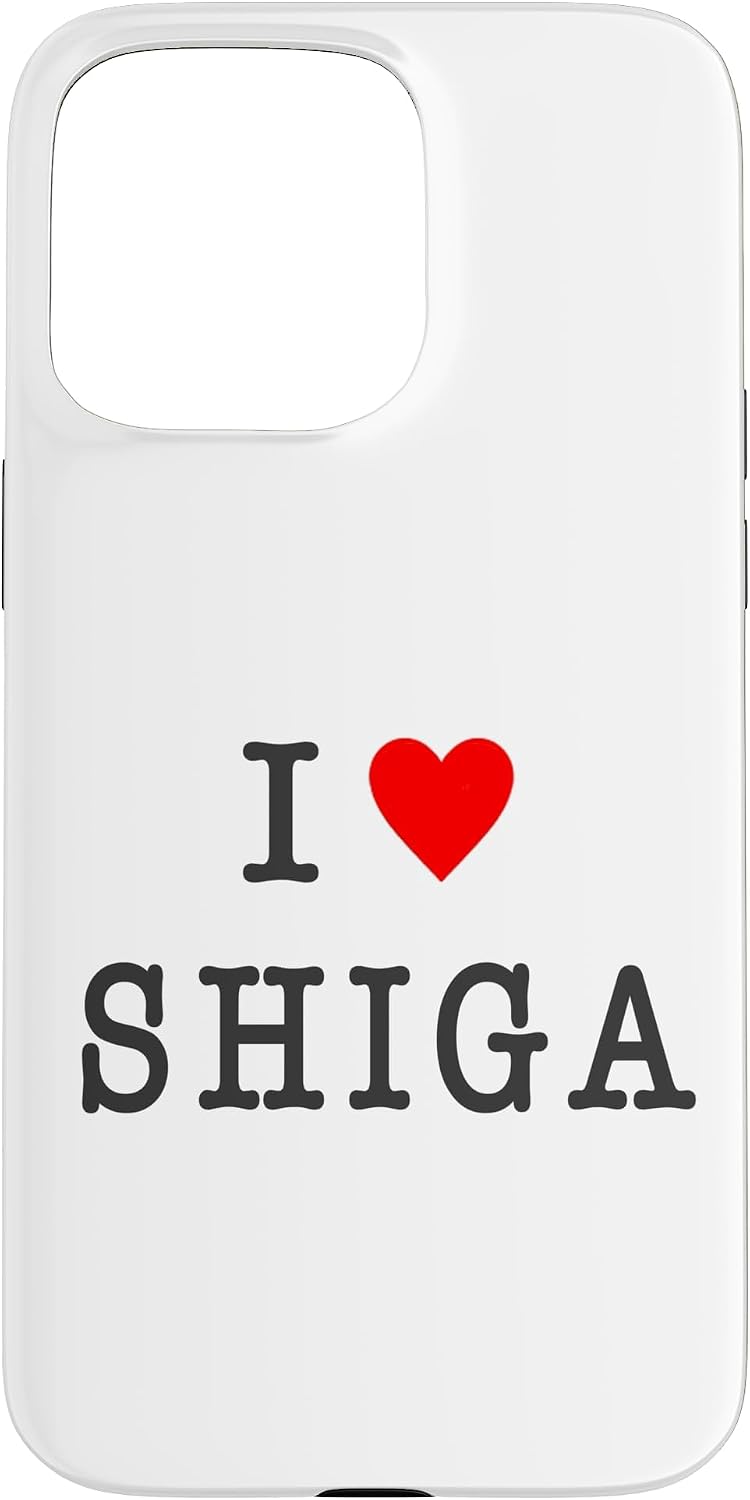 アイラブ・SHIGA 滋賀（I Love ハート）【47都道府県】ジモティ プレゼント お土産 面白 スマホケース iPhone 14 Plus 用