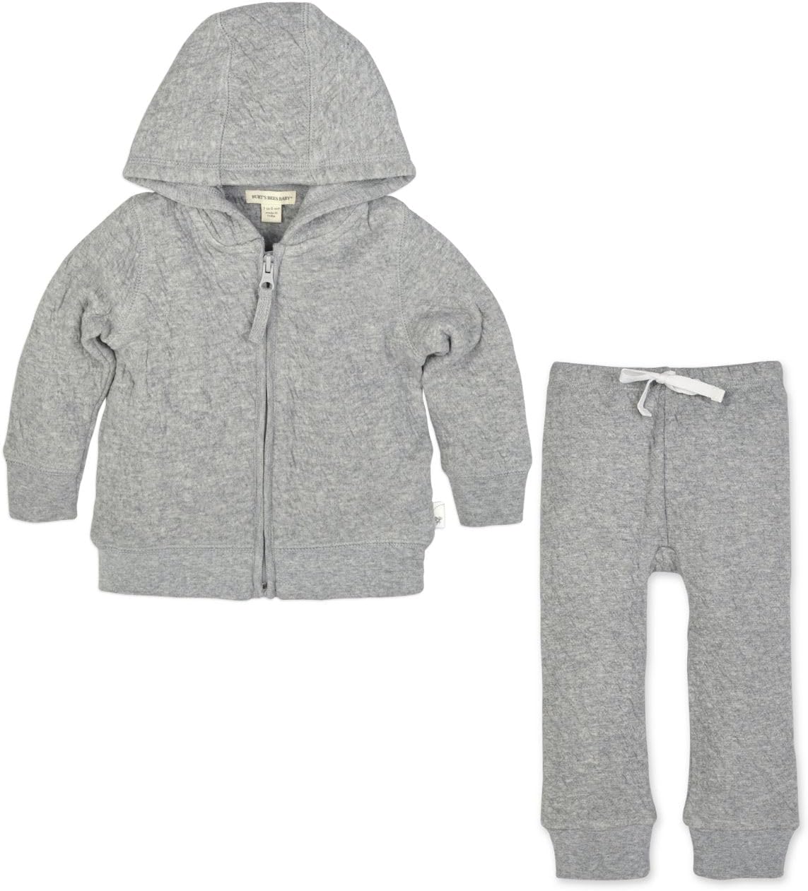 Burt's Bees Baby conjunto de camisa y pantalón para bebé niño, conjunto de camiseta de manga larga y pantalón, 100% algodón orgánico