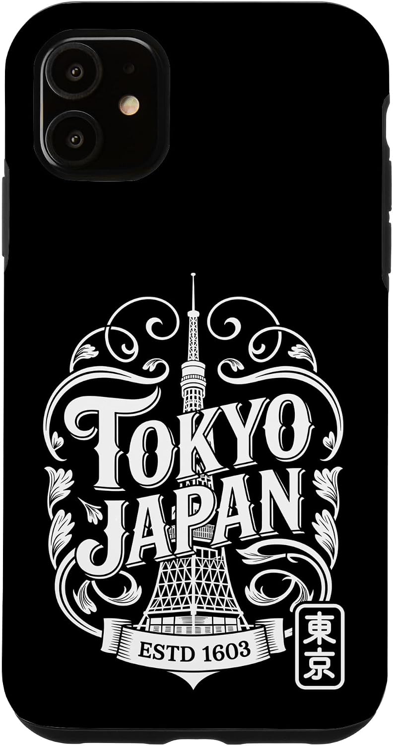 東京タワージャパン ヴィンテージ 旅行 アニメ 漢字 お土産 スマホケース iPhone 17 用