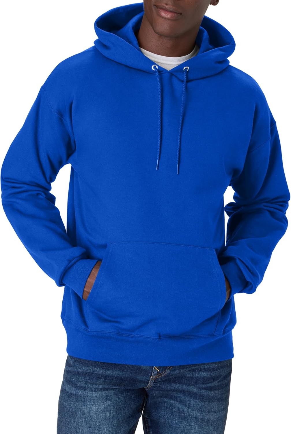 Hanes Sudadera con capucha de forro polar pesado para hombre, sudadera de algodón para hombre