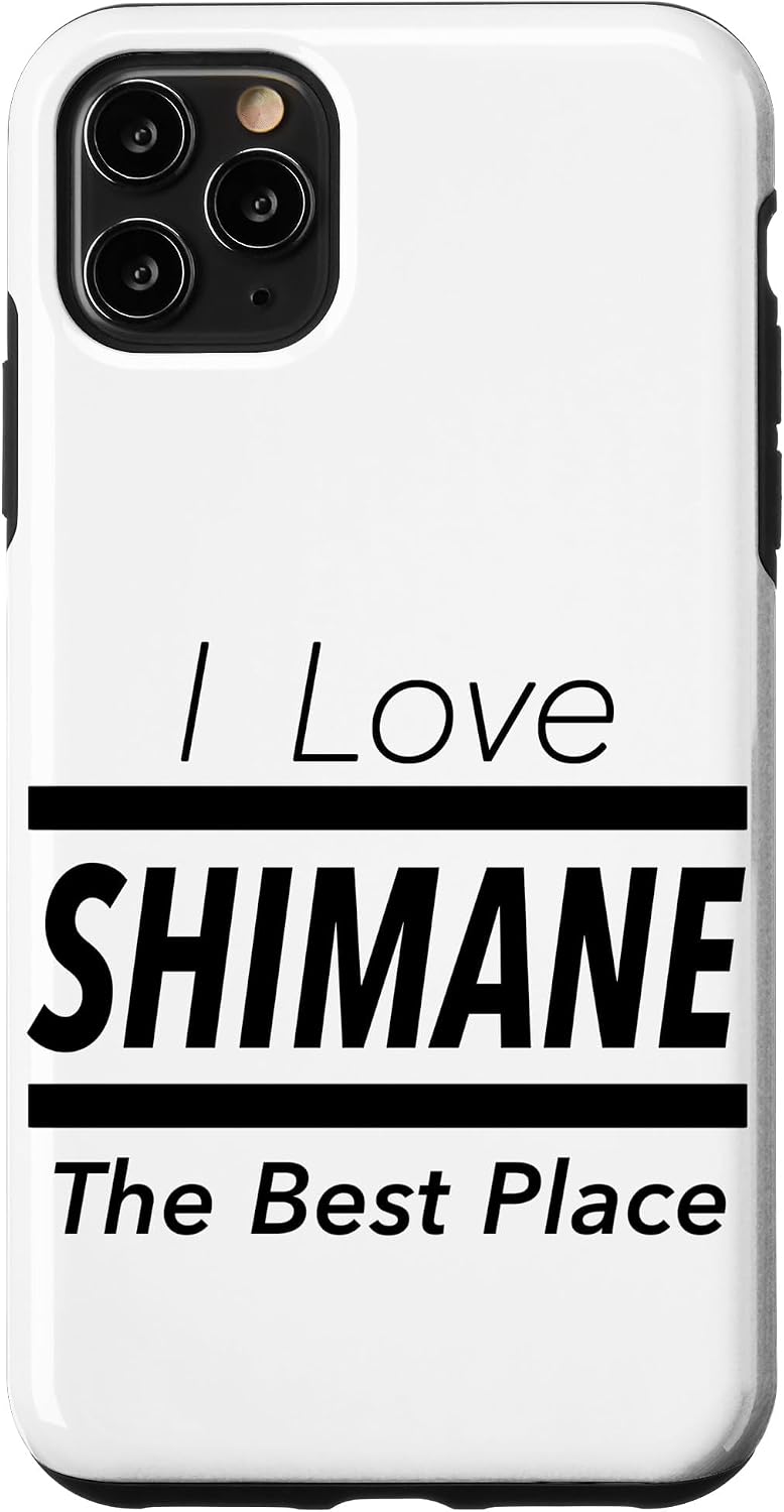 iPhone 15 Pro Max I Love Shimane (I Love) JIMO-T [47 Prefectures] Jimoti Local Love Goods Travel Souvenir Funny Smartphone Case