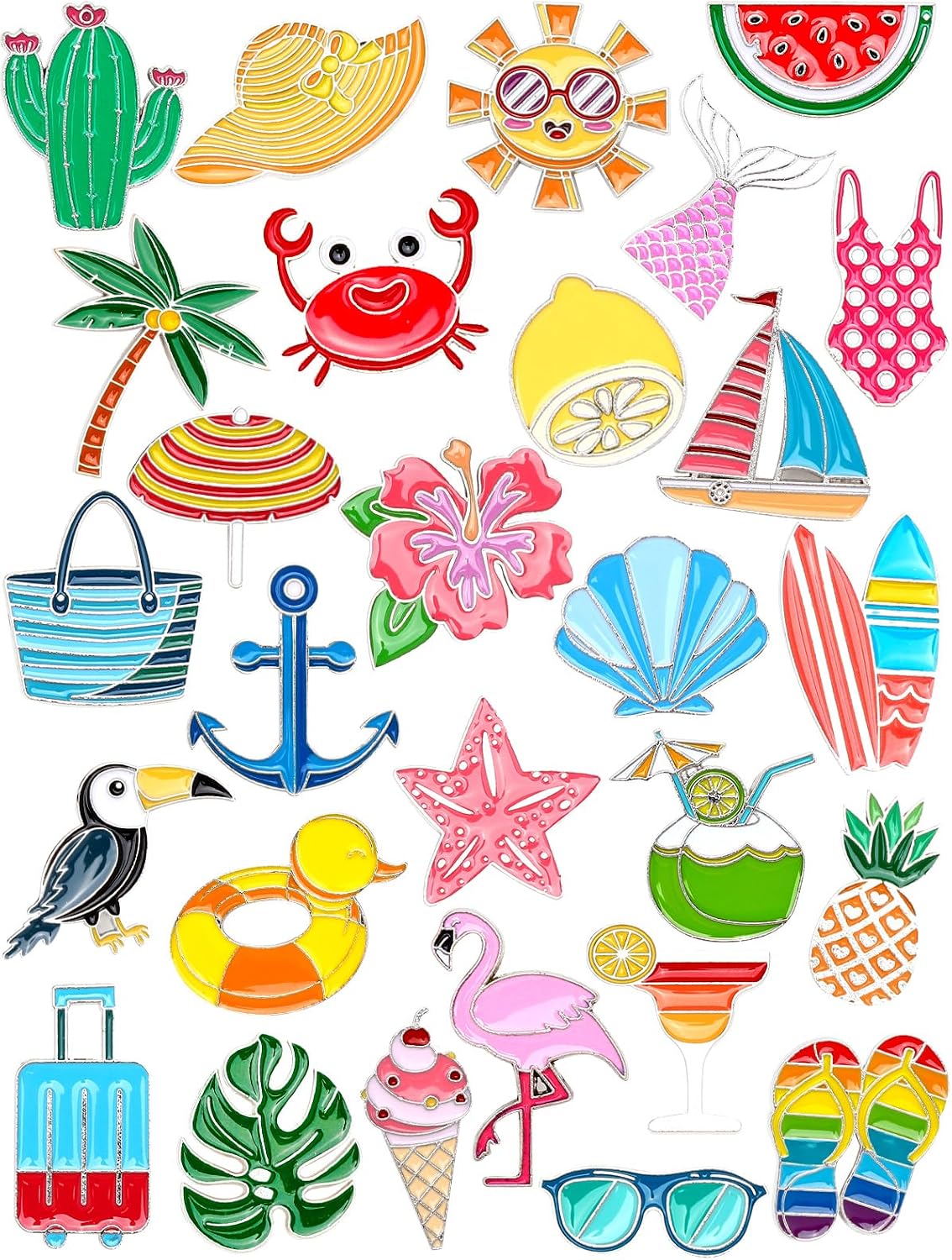 JUNEBRUSHS 28 pines esmaltados de animales, bonitos broches de animales del bosque, elefante, panda, tigre, jirafa, para decoración de fiestas, intercambio, regalo, mochilas, ropa, bolsas, sombreros y accesorios