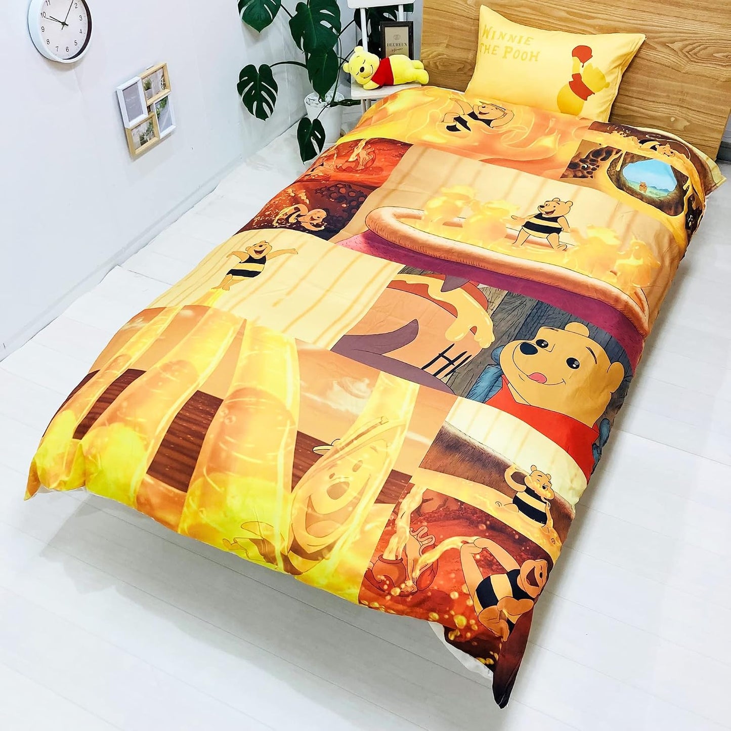 MORIPiLO Sanrio Duvet Cover and Pillowcase Set with Frills, Single (Hello Kitty Soft Peach Skin) Pink, 59.1 x 82.7 inches (150 x 210 cm), Cute Goods, Morishita Pillows 426100