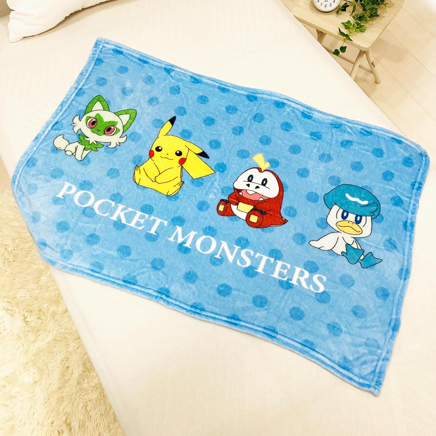 MORIPiLO Sanrio Characters Kuromi Throw Blanket (Soft Sheep Boa Throw), Purple, 27.6 x 39.4 inches (70 x 100 cm), Blanket, Goods, Warm, Cute, Summer, Winter, Cold Protection, Morishita Pillow
