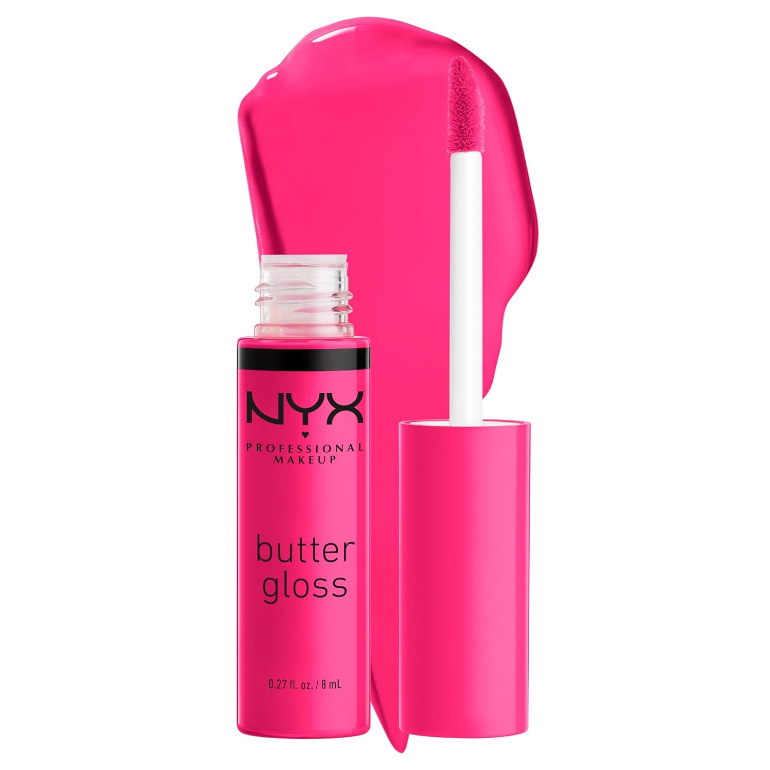 NYX MAQUILLAJE PROFESIONAL Brillo de mantequilla, brillo de labios no pegajoso - Tiramisu (Brown)