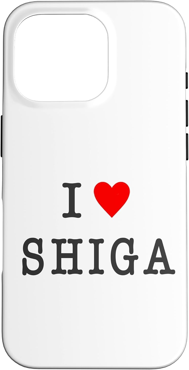 アイラブ・SHIGA 滋賀（I Love ハート）【47都道府県】ジモティ プレゼント お土産 面白 スマホケース iPhone 14 Plus 用