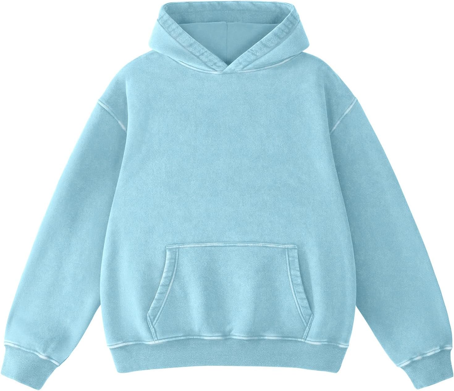 Dnzzs Sudadera con lavado ácido para mujer, sudadera con capucha de manga larga, sudaderas con capucha de gran tamaño de moda para mujer, sudaderas vintage y sudaderas pesadas