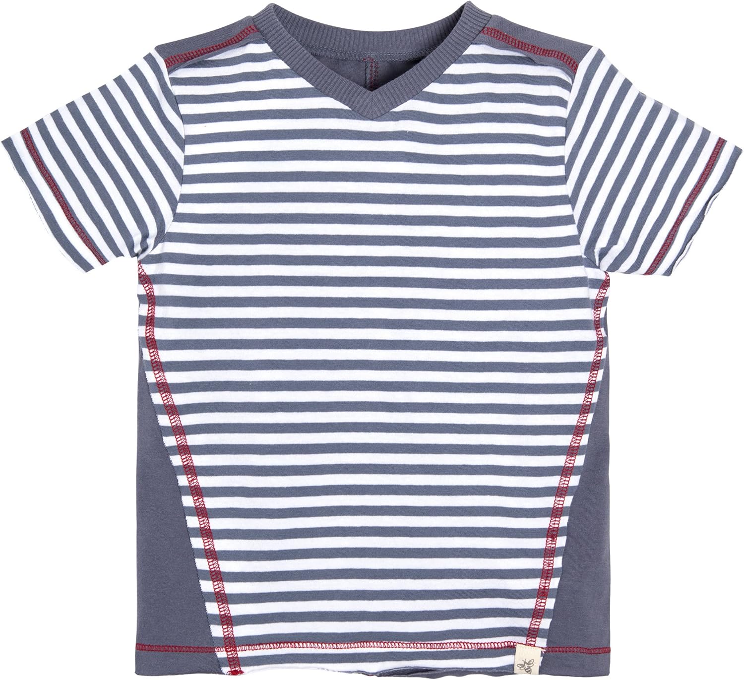 Burt's Bees Baby Camisetas para Bebés Niños, Camisetas de Manga Corta y Larga con Cuello en V y Cuello Redondo para Bebés y Niños Pequeños, 100% Algodón Orgánico