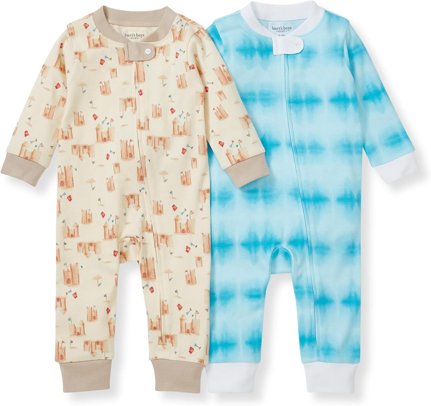 Burt's Bees Baby Pijama unisex para dormir y jugar, pijama de una pieza con cremallera sin pies | Soft organic cotton footed sleep & play features a loose, relaxed fit and 2-way zipper for easy nighttime changes