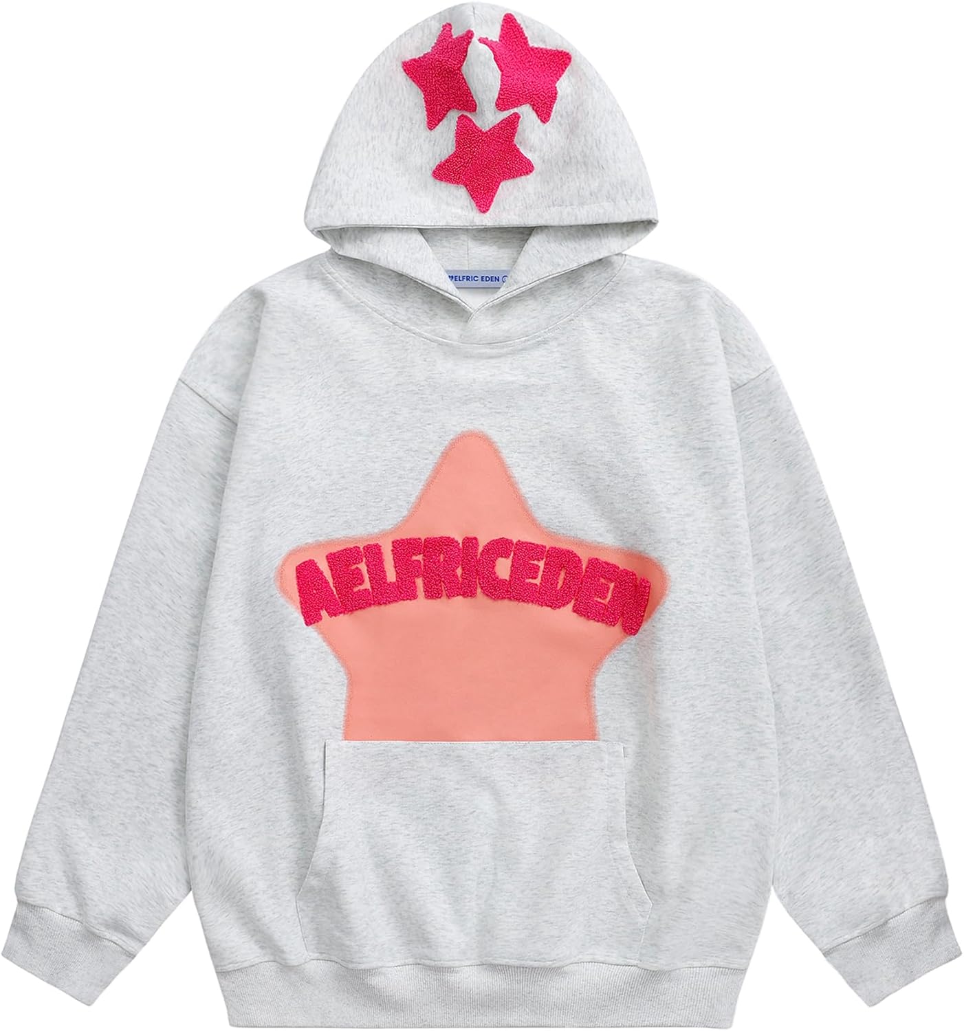 Aelfric Eden Sudaderas con capucha gráficas para hombre Y2K, sudadera con capucha impresa, sudadera casual de gran tamaño, manga larga, estilo vintage, ropa de calle, pulóver
