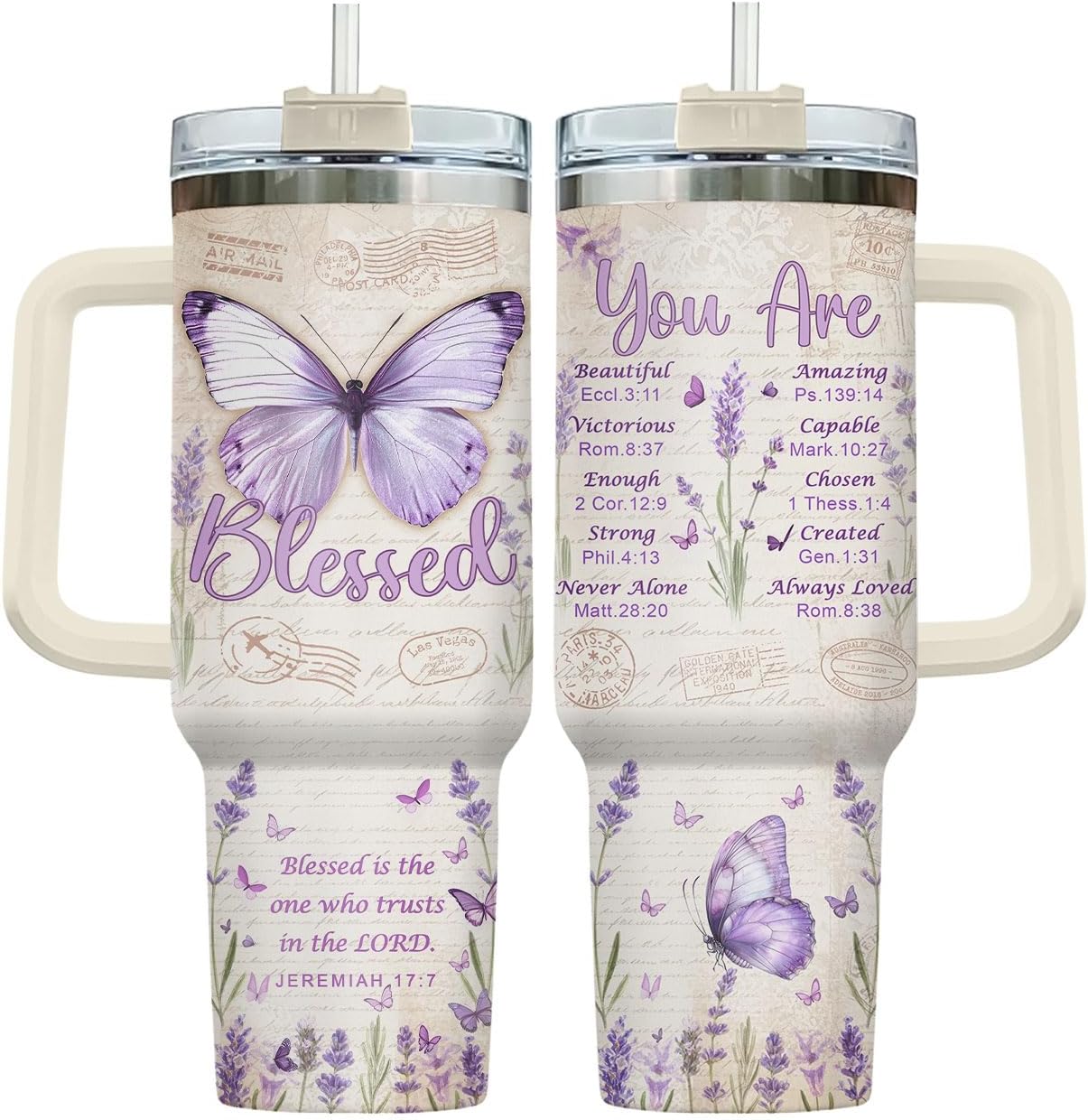 34HD Vaso de princesa rana de 40 onzas, taza de viaje aislada de acero inoxidable con asa y tapa con pajilla, regalo de cumpleaños, taza de películas de princesa de cuento de hadas para mujer