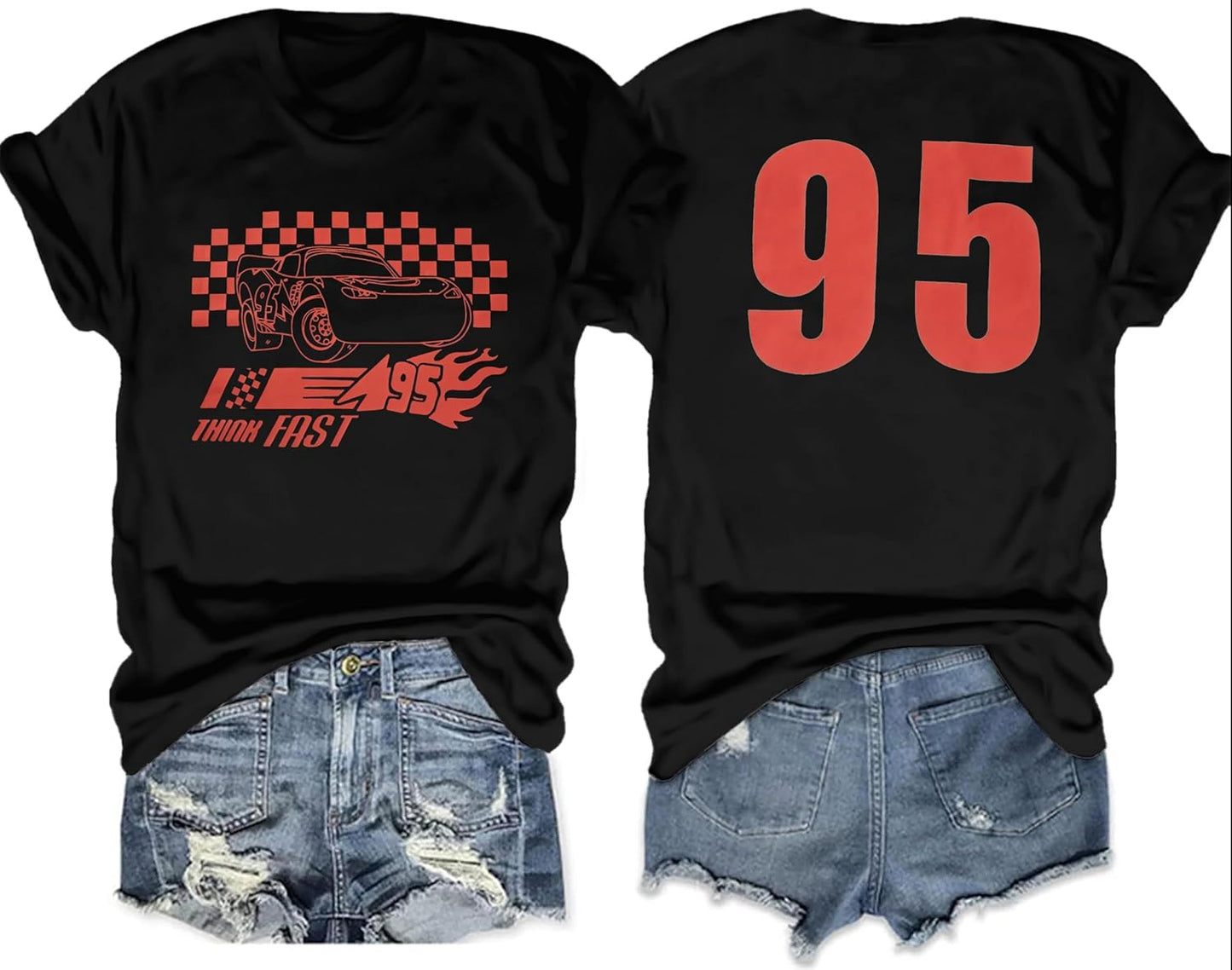 Camisas de coche para mujer, camisetas de Magic Kingdom, camisetas de carreras de coches, camisa de manga corta para viaje de vacaciones