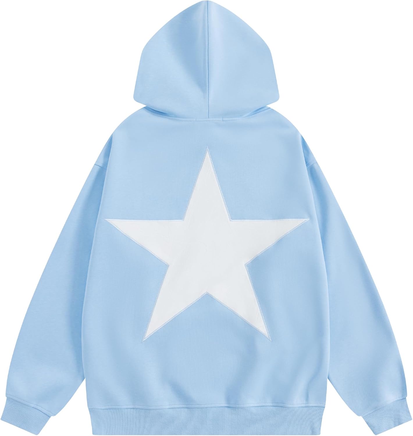 Aelfric Eden Sudaderas con capucha de estrellas Y2k de gran tamaño con estampado gráfico estilo 90s con cuello redondo de manga larga sudaderas con capucha estilo Pullover
