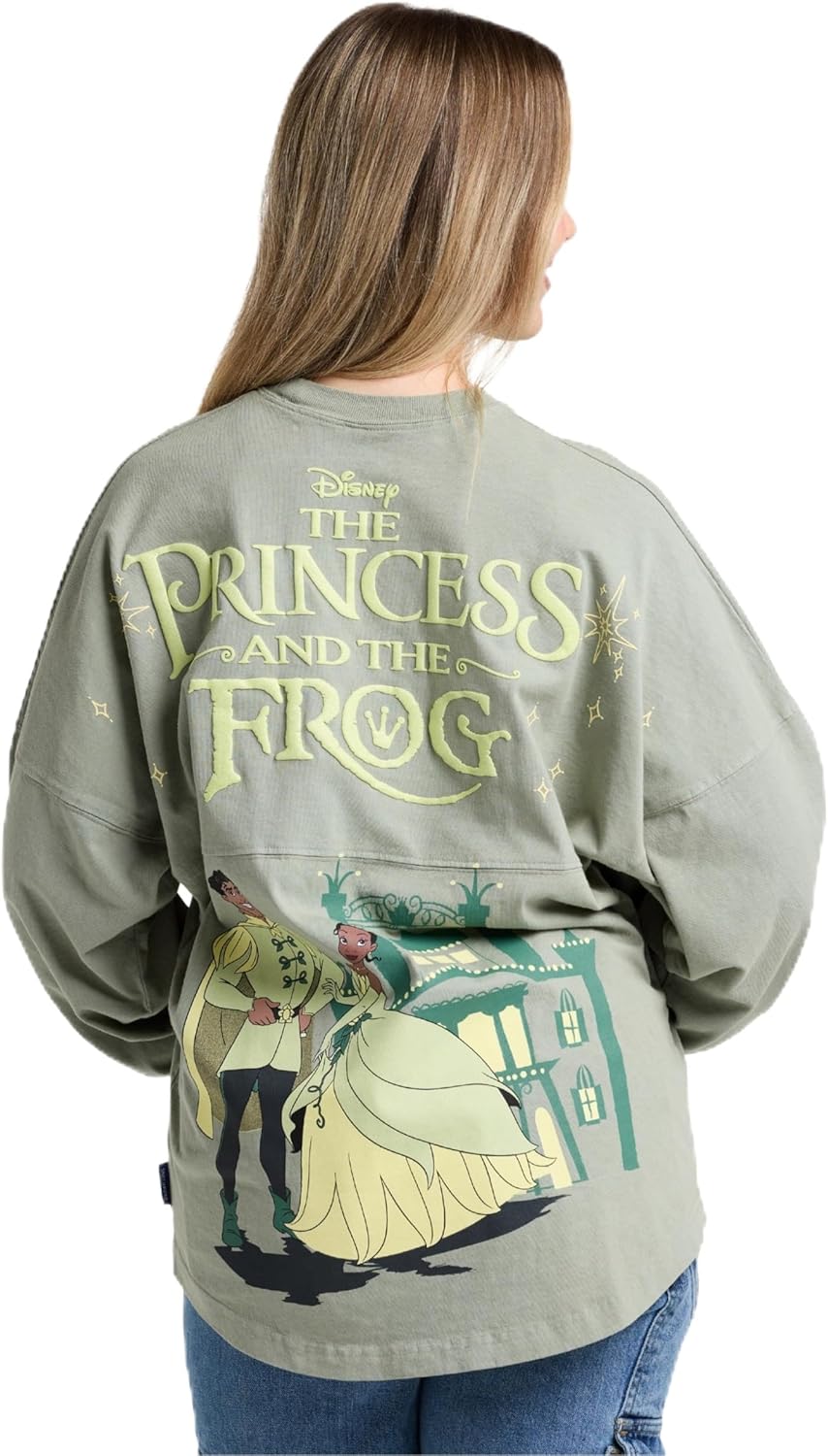 Spirit Jersey Disney Princess Collection, Talla Oversized, Unisex, Camisa Pullover de Manga Larga, Algodón 100% Grueso Preencogido