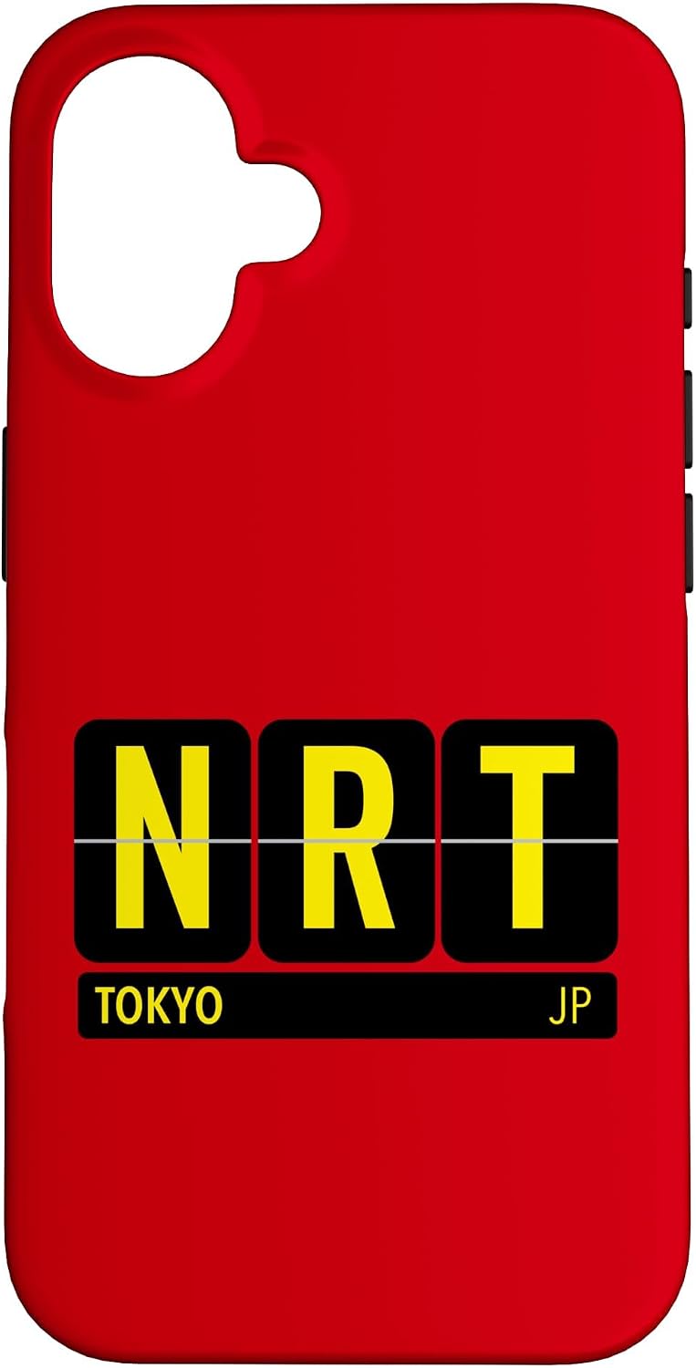 NRT 東京 日本 旅行 お土産 イエロー文字 スマホケース iPhone 11 用