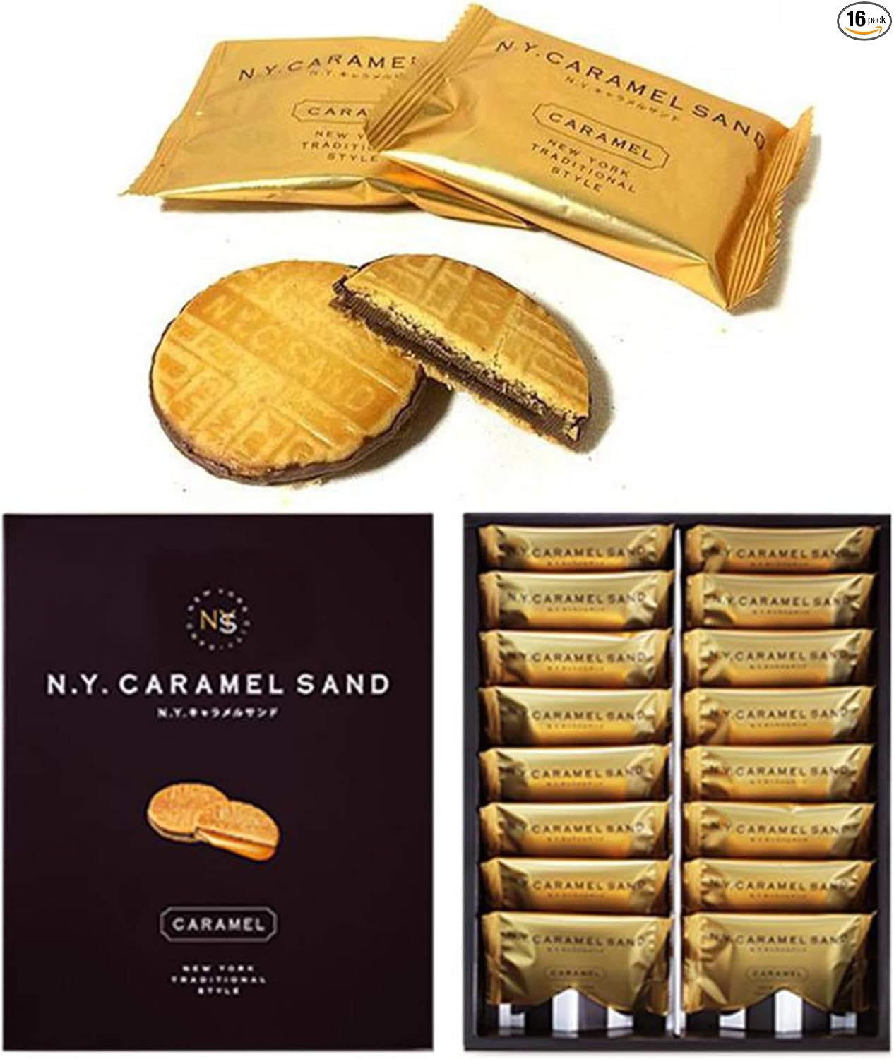 N.Y. Caramel Sand Tokyo Limited Gift [Noshi Compatible] New York Caramel Sand Hand Souvenir (8 pieces, Thank You)