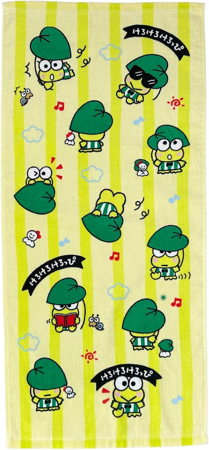 Nomura Towel Sanrio Characters Hello Kitty Face Towel, Set of 2, 13.4 x 29.5 inches (34 x 75 cm), 100% Cotton, Summer Days