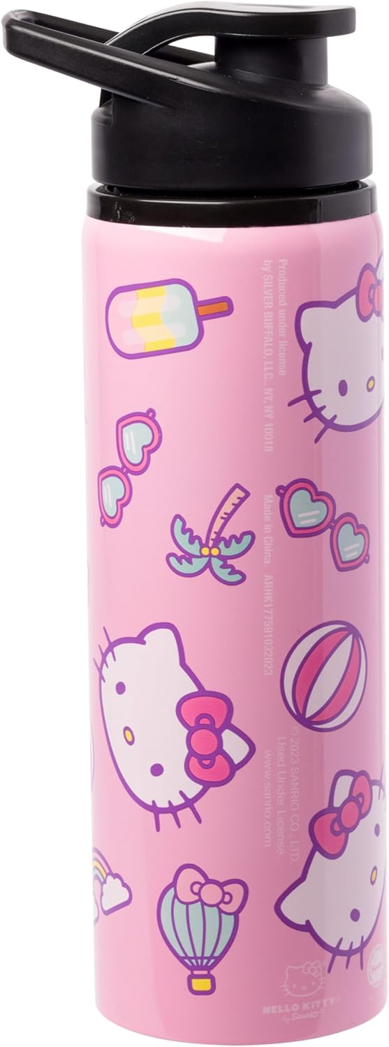 Silver Buffalo Disney Lilo and Stitch Ohana - Vaso de plástico con tapa y pajilla, 32 onzas