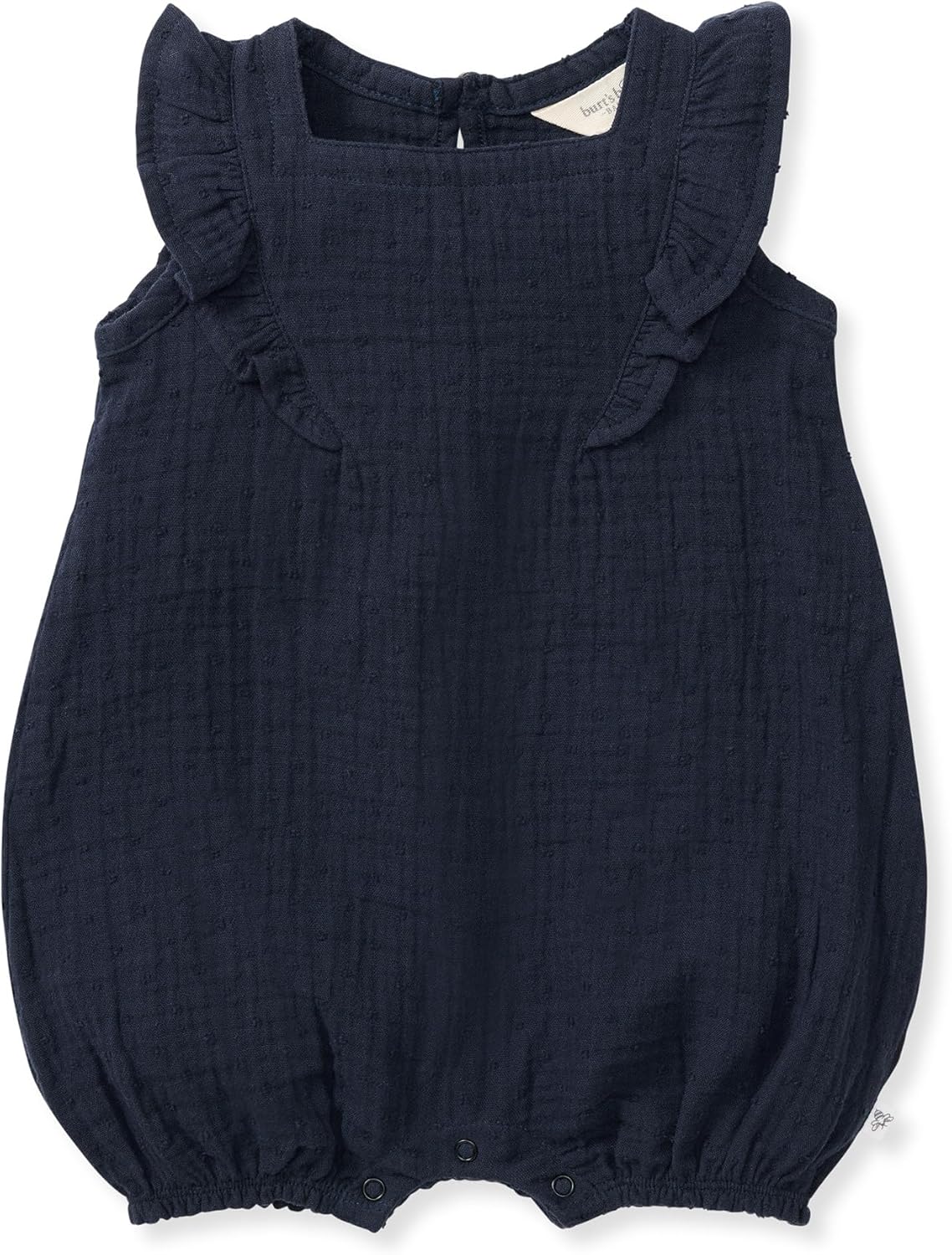 Burt's Bees Baby Mameluco de burbujas para niñas, 100% algodón orgánico de una sola pieza, traje corto y canastilla para niña