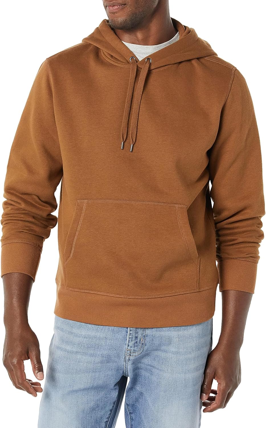 Essentials Sudadera de vellón con capucha para hombre (disponible en tallas para hombres grandes y altos)