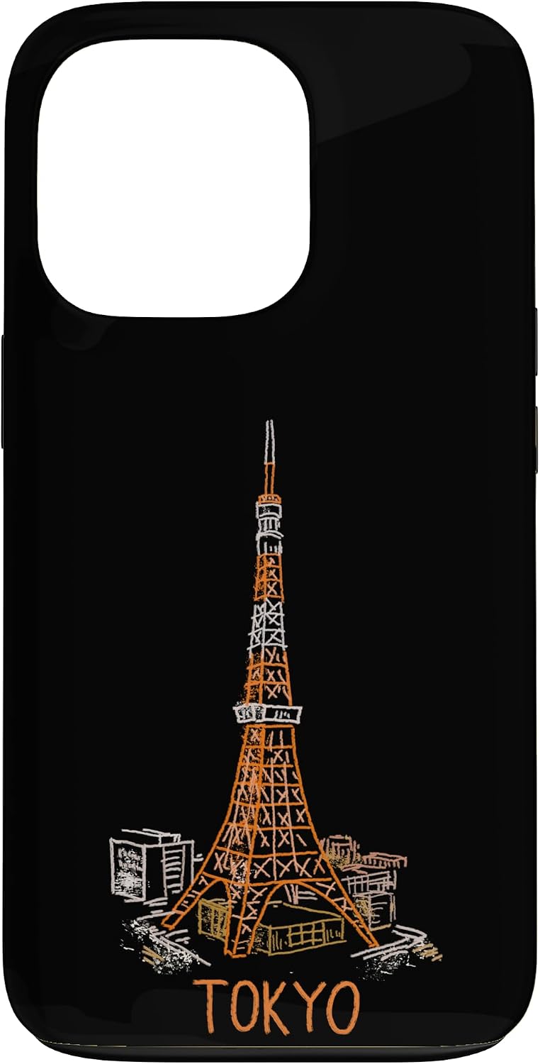Tokyo Tower Japan Travel Souvenir City Landmark Gift Smartphone Case for iPhone 15 Plus
