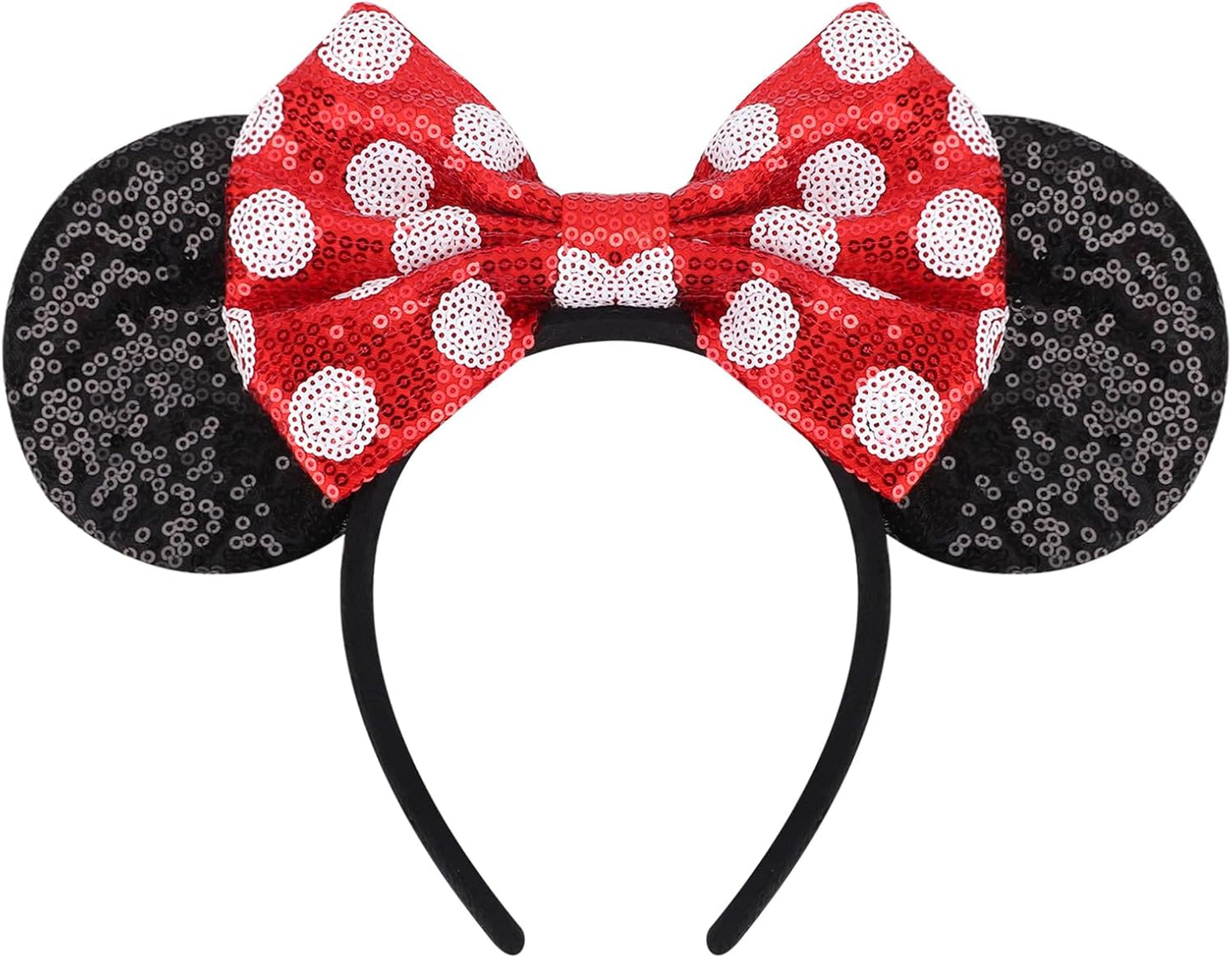 DRESHOW Mouse Ears Bow Sequins Party Decoration Cosplay Costume for Girls and Women